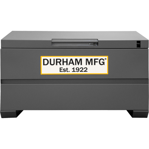 Jobsite Storage Box, 48" x 24" x 27-13/16", Steel, Grey Distribution Élite MP