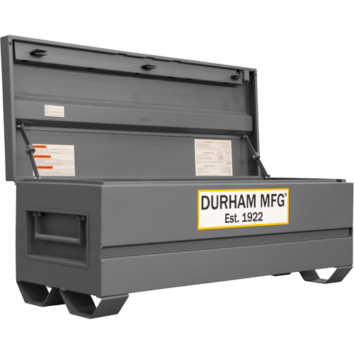Jobsite Storage Box, 60" x 24" x 22-3/4", Steel, Grey Distribution Élite MP