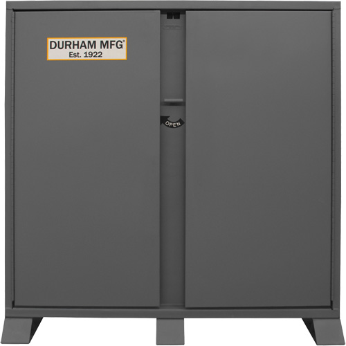 Armoire de rangement avec tablettes pour le chantier, Acier, 47,5 pi³, Gris Distribution Élite MP