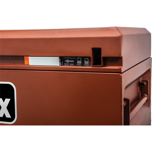 Site-Vault Chest, 60" x 24" x 30-3/4", Steel, Orange Distribution Élite MP