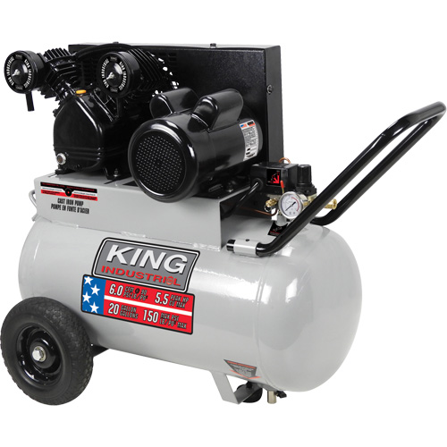 Air Compressor, Electric, 20 Gal. (24 US Gal), 150 PSI, 120/1/240/1 V Distribution Élite MP