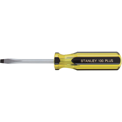 Tournevis pour &eacute;crous &agrave; fente 100 PLUS, Tige de 3/16", Ronde, Prise en Plastique Distribution Élite MP