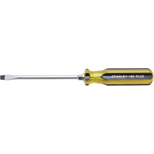 Tournevis pour &eacute;crous &agrave; fente 100 PLUS, Tige de 5/16", Ronde, 11" lo, Prise en Plastique Distribution Élite MP