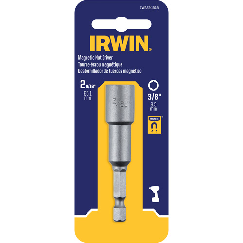 Nutsetter, 3/8" Tip, 1/4" Drive, 2-9/16" L, Magnetic Distribution Élite MP