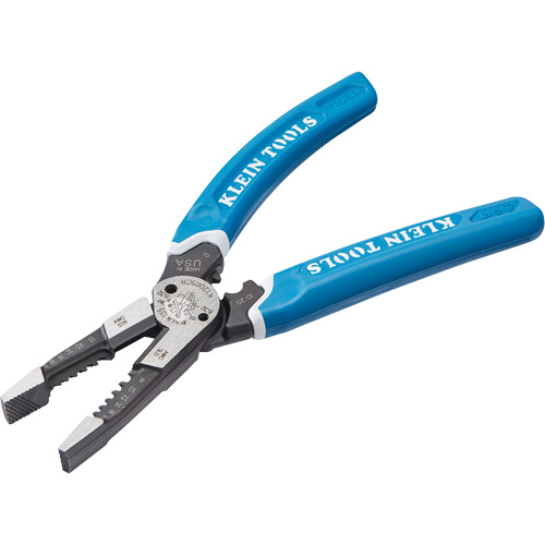 Outil polyvalent Klein-Kurve pour d&eacute;nuder, couper et sertir les fils, 8-1/4" lo, 8 - 20 AWG Distribution Élite MP