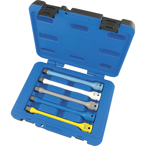 JTLE-5S Torque Limiting Impact Extension Set, 1/2" Drive, 65 ft-lbs./80 ft-lbs./100 ft-lbs./120 ft-lbs./140 ft-lbs. Torque, Multiple Distribution Élite MP