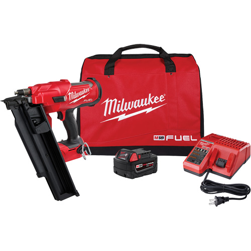 Ensemble de cloueuse de charpente &agrave; 21 degr&eacute;s M18 Fuel, 18 V, Lithium-ion Distribution Élite MP