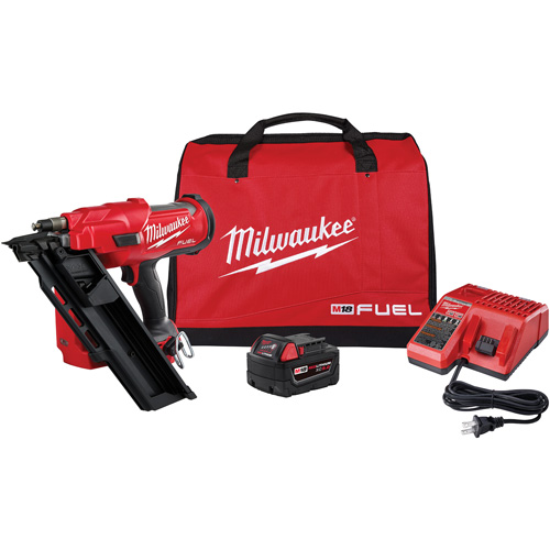 Ensemble de cloueuse de charpente &agrave; 30 degr&eacute;s M18 Fuel, 18 V, Lithium-ion Distribution Élite MP