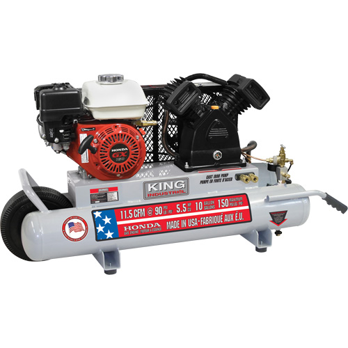 Compresseur d'air sur brouette, Essence, 10 gal. (12 gal. US), 150 PSI Distribution Élite MP