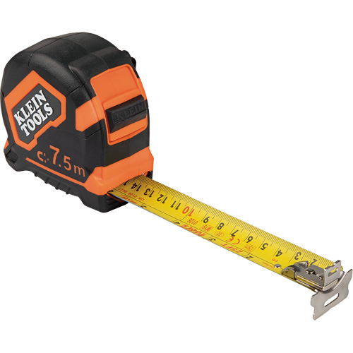 Magnetic Double-Hook Tape Measure, 7.5 m, 1/16"/1 mm Graduations Distribution Élite MP