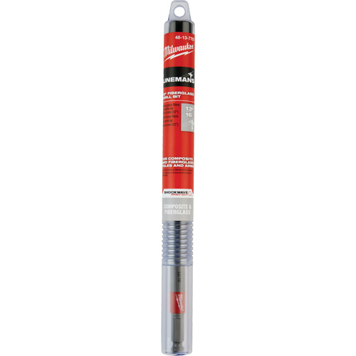 Shockwave Impact Duty Lineman's Fiberglass Drill Bit, 13/16", Carbide Distribution Élite MP