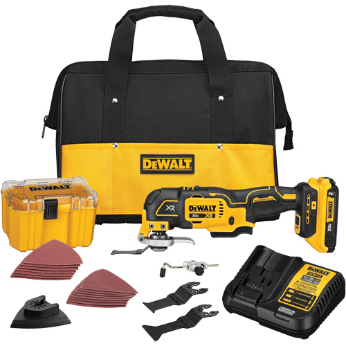Ensemble pour outil polyvalent oscillant sans balai et sans fil &agrave; 3 vitesses XR, 20 V, Lithium-ion Distribution Élite MP