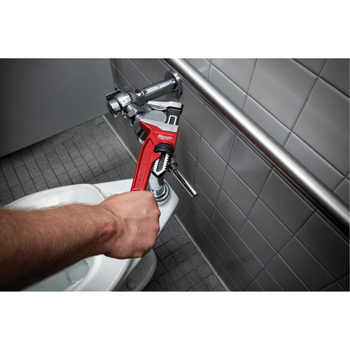 Cl&eacute; &agrave; tuyau &agrave; m&acirc;choires lisses, Cap des m&acirc;choires 2-5/8", Longueur 12", Fini Rev&ecirc;tement en poudre, Prise Ergonomique Distribution Élite MP