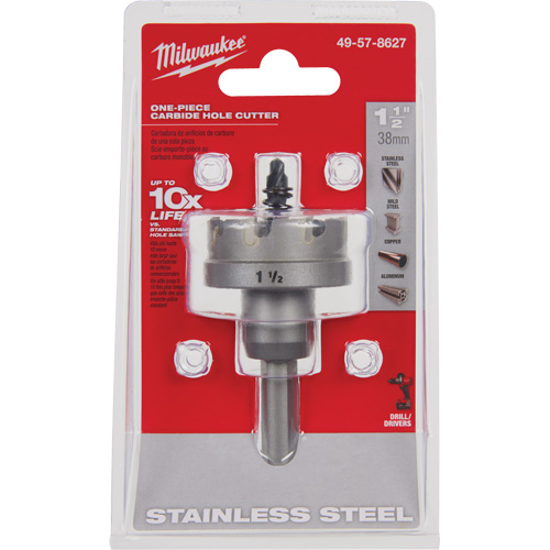 One-Piece Carbide Hole Cutters, 1-1/2", 3/16" Depth of Cut Distribution Élite MP