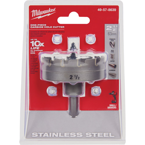 One-Piece Carbide Hole Cutters, 2-1/2", 3/16" Depth of Cut Distribution Élite MP
