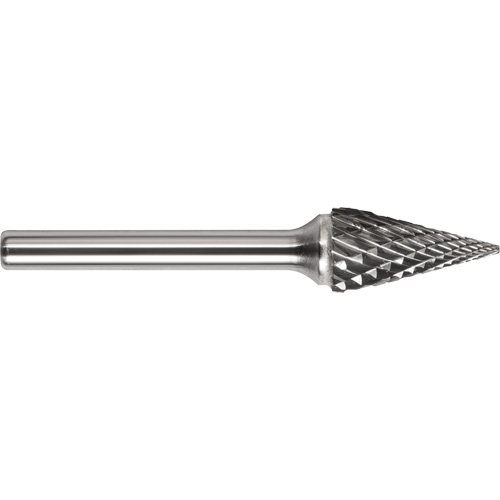 DRILLCO Magnum Double Cut Solid Carbide Burr, SM-5, 1/2" Dia., 1/4" Shank, 7/8" Depth of Cut Distribution Élite MP