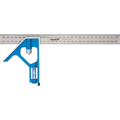 &eacute;querre combin&eacute;e True Blue, 12" lo, Acier inoxydable, Ordinaire Distribution Élite MP