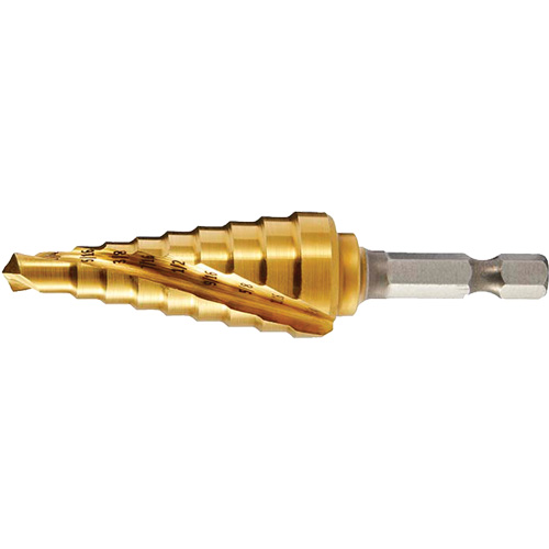 Drillco&reg; #2 Step Drill, 1/4" - 3/4" , 1/16" Increments Distribution Élite MP