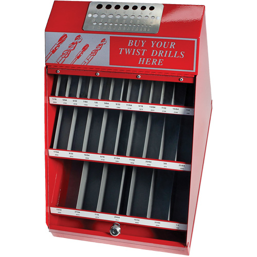 Drillco&reg; Fractional Stubby Drill Bit Display Set, 540 Pieces Distribution Élite MP