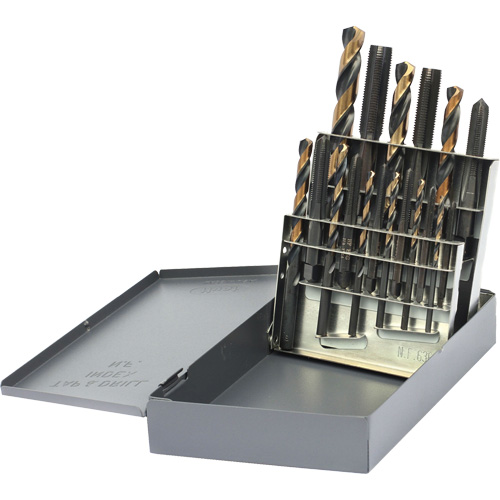 DRILLCO Tap & Drill Set, 18 Pieces Distribution Élite MP