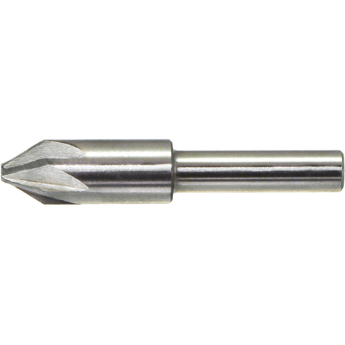 Fraise sans broutage Drillco, 1/4", Acier rapide, Angle de 60°, 6 cannelures Distribution Élite MP