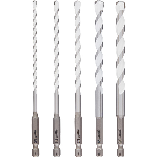 Jeu de forets multi-mat&eacute;riaux Shockwave, 5 morceaux, Carbure Distribution Élite MP