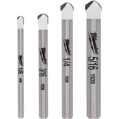 Natural Stone Bit Set, 4 Pieces, Carbide Distribution Élite MP