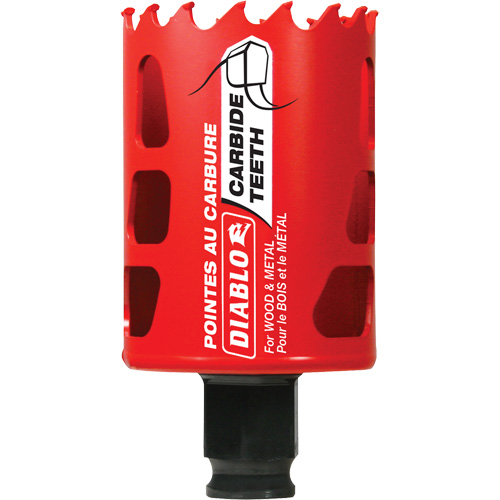Wood & Metal Hole Saw, 1-7/8", 2-3/8" Depth of Cut, Carbide Distribution Élite MP