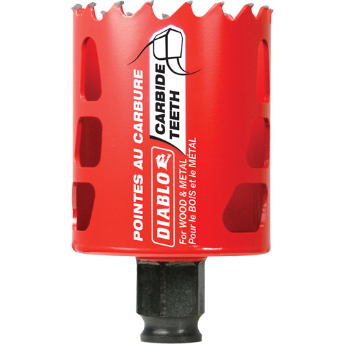 Scie cloche pour bois et m&eacute;tal, 2", Profondeur de la coupe 2-3/8", Carbure Distribution Élite MP