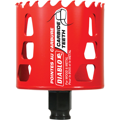 Scie cloche pour bois et m&eacute;tal, 2-3/4", Profondeur de la coupe 2-3/8", Carbure Distribution Élite MP