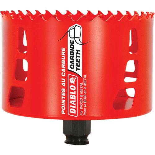 Scie cloche pour bois et m&eacute;tal, 4-1/8", Profondeur de la coupe 2-3/8", Carbure Distribution Élite MP