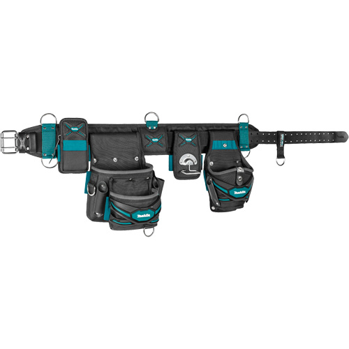 Ceinture porte-outils lourde TH3 compl&egrave;te, Polyester, Bleu/Gris Distribution Élite MP