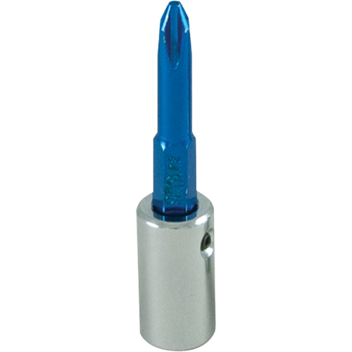 Douille tournevis &agrave; embout bleu, Phillips, #2, Prise 1/4" Distribution Élite MP