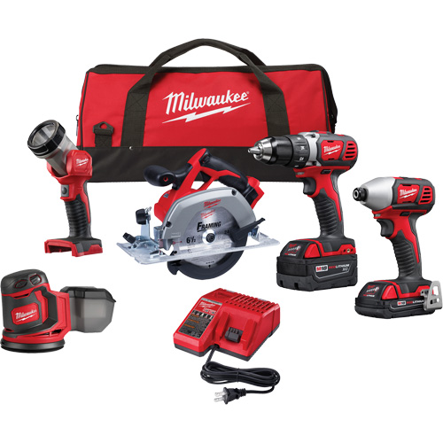 M18 5-Tool Combo Kit, Lithium-Ion, 18 V Distribution Élite MP