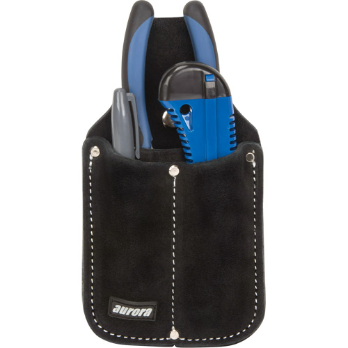 Utility Pouch, Knife Holder, Leather, 3 Pockets Distribution Élite MP