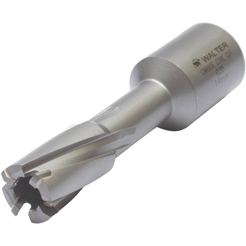 Core Cut Annular Cutter with Weldon Shank, 12 mm Diameter, Carbide, 30 mm Depth of Cut, 3/4" Shank Distribution Élite MP