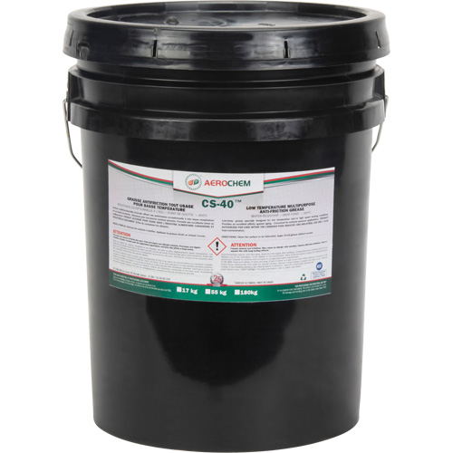 Aerochem CS-40 Low-Temperature Multi-Purpose Grease, 17 kg, Pail Distribution Élite MP