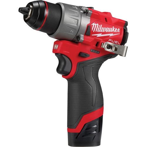 M12 Fuel Drill/Driver Kit, Lithium-Ion, 12 V, 1/2" Chuck, 400 in-lbs Torque Distribution Élite MP