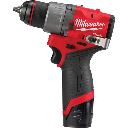 M12 Fuel Drill/Driver Kit, Lithium-Ion, 12 V, 1/2" Chuck, 400 in-lbs Torque Distribution Élite MP