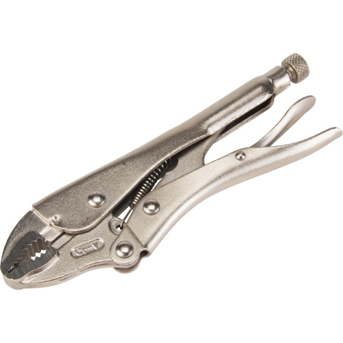 Locking Pliers with Wire Cutter, 7" Length, Curved Jaw Distribution Élite MP