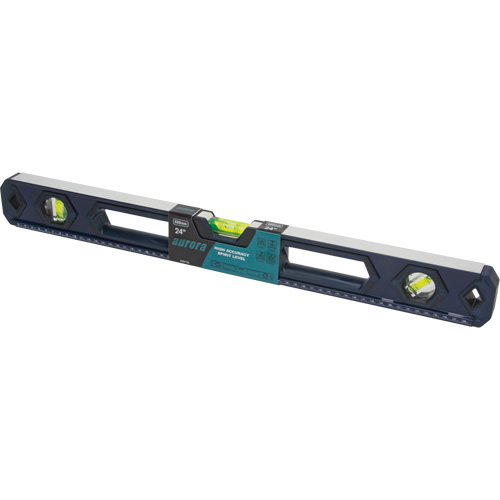 High-Accuracy Level, Box, 2' L, Aluminum, 3, Non-Magnetic Distribution Élite MP