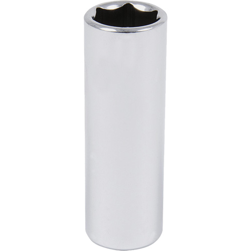 Douille chrom&eacute;e, 9/16", Prise 3/8", 6 pans, Profond Distribution Élite MP