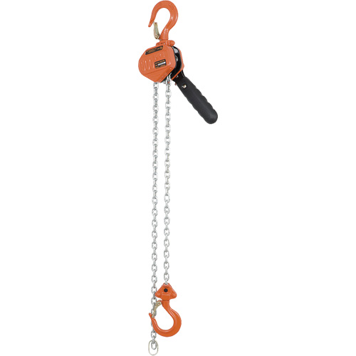 KLP-50-5 VLP Series Heavy-Duty Lever Puller, 5' Lift, 1000 lbs. (0.5 tons) Capacity, Galvanized Steel Chain Distribution Élite MP
