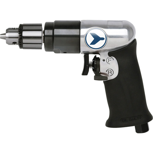 AD38VSRK Perceuse pneumatique &agrave; vitesse variable, 6 pi³/min, 1/4" NPT, 82 dBA, 3/8" mandrin, Avec cl&eacute; Distribution Élite MP