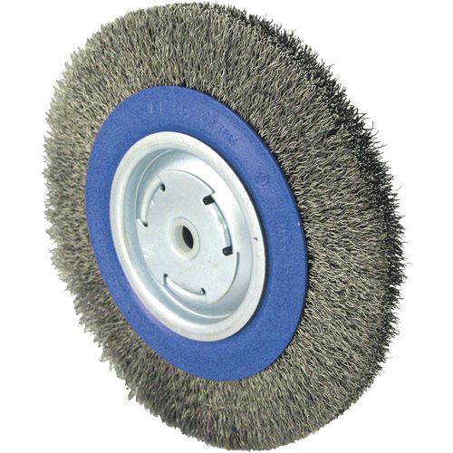 Brosse rotative &agrave; fil torsad&eacute;, 8" dia., Fils 0,014", Arbre 1/2" - 5/8" - 2 Distribution Élite MP