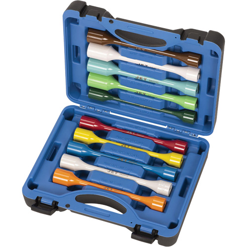 JTLS-1210S Torque Limiting Socket Sets, 1/2" Drive, 65 ft-lbs./80 ft-lbs./100 ft-lbs./120 ft-lbs./140 ft-lbs./45 ft-lbs./135 ft-lbs. Torque, Multiple Distribution Élite MP