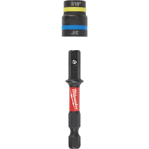 Tourne-&eacute;crou 2-en-1 Shockwave Impact Duty Quik-Clear, 5/16"/3/8" prise, 2-1/2" lo, Magn&eacute;tique Distribution Élite MP