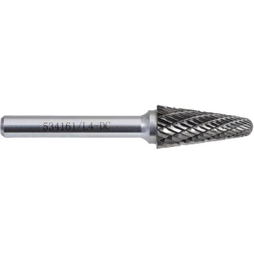 L4-DC JET-KUT Taper Shape Bur 9 (Radius End), 1/2" Dia. Distribution Élite MP