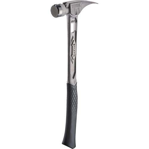TIBONE Milled Titanium Framing Hammer, 15 oz., Solid Steel Handle, 17-17/50" L Distribution Élite MP