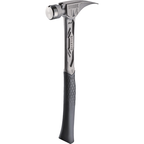 TIBONE Smooth Titanium Framing Hammer, 14 oz., Solid Steel Handle, 15-1/4" L Distribution Élite MP